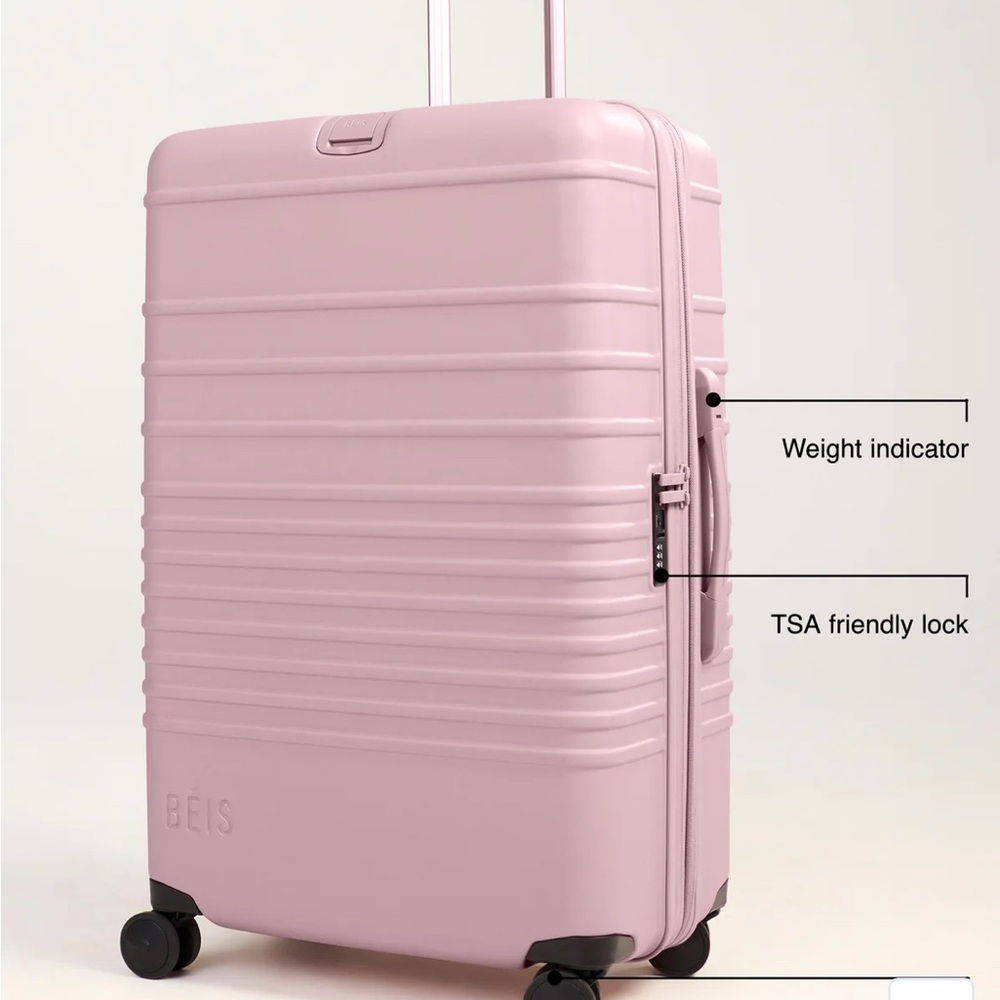 BEIS Blush Travel Suitcase/Luggage